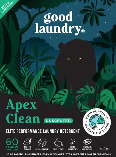 Apex Clean Unscented Laundry Detergent Sheets (60 Loads)